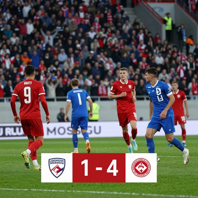 Spartak Moscow U19 thảm bại 1-4 trước Lokomotiv Moscow U19 tại Youth Championship